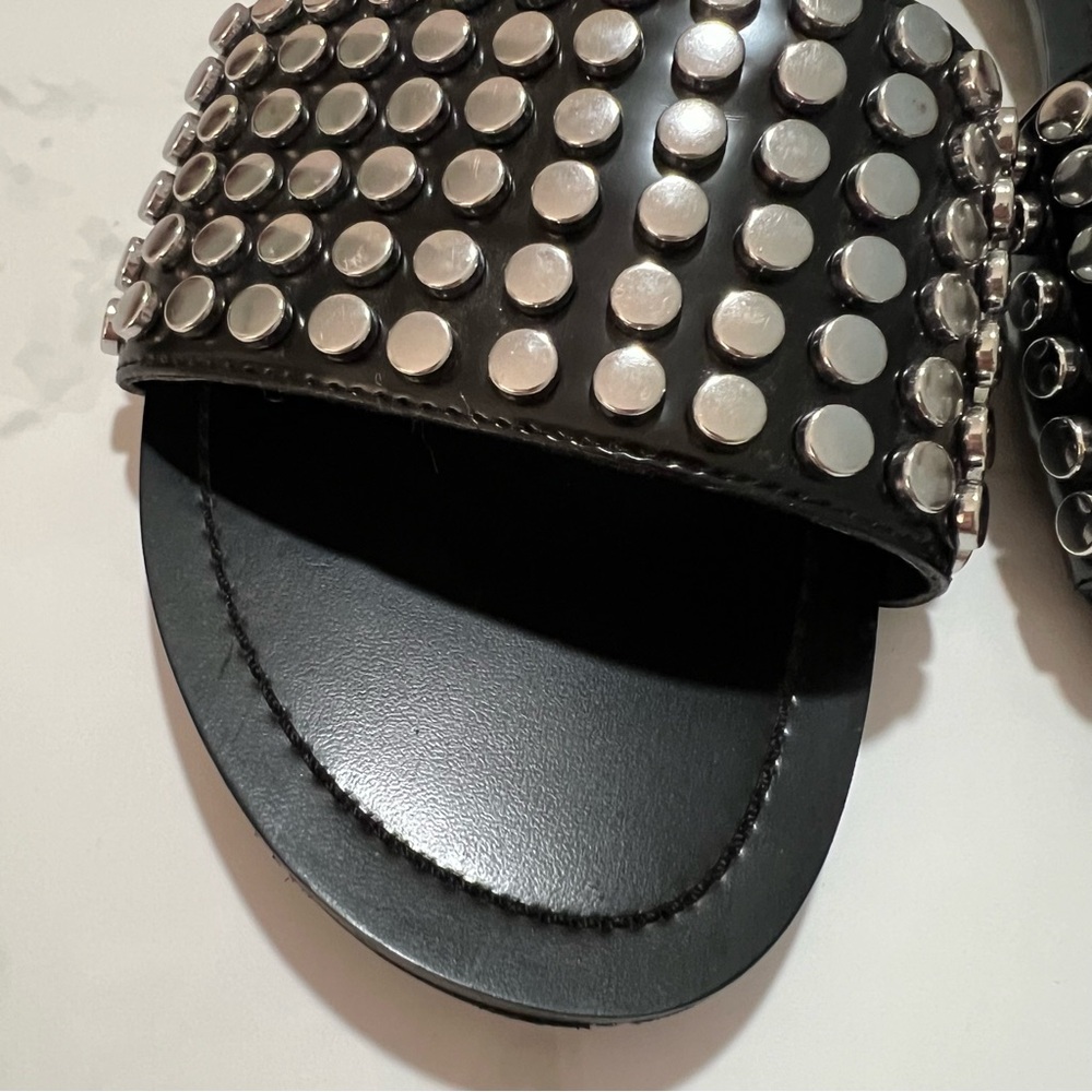 Like New Kendall + Kylie Studded Black Sandals - Picture 3 of 15